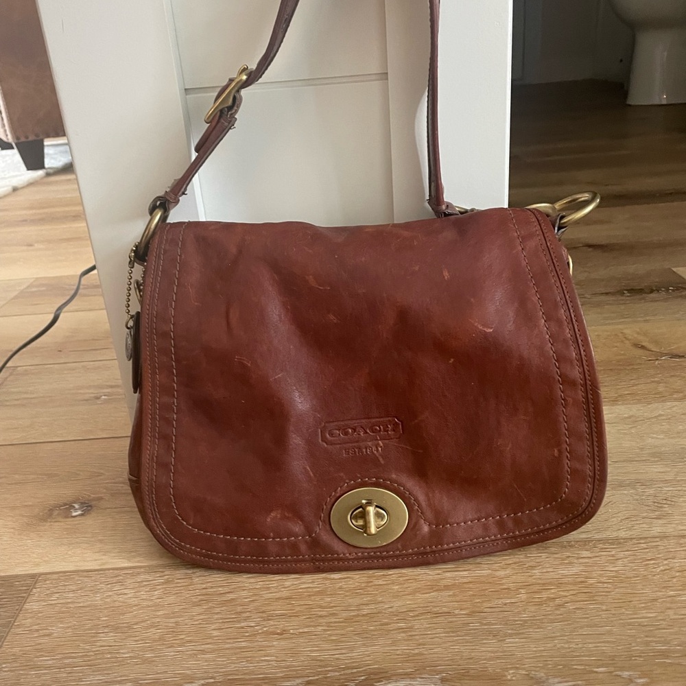 Vintage Coach leather satchel